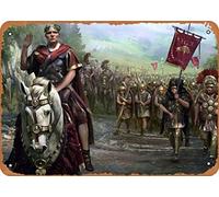 Zuhhgii The Classic Arcade Video Game Poster en métal Total War Rome 2 César Divers jeux Décoration murale 20,3 x 30,5 cm