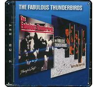 Zuhhgii The Fabulous Thunderbirds - Powerful Stuff + Walk That Walk, Talk That Talk - Plaque en métal vintage pour décoration murale de salle de bain, cour, garage, pub