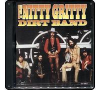 Zuhhgii The Nitty Gritty Dirt Band - The Nitty Gritty Dirt Band - Panneau en métal vintage pour décoration murale de musique rock pour salle de bain, piscine, bar, salle de bain, cour, garage, pub