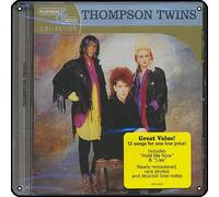 Zuhhgii Thompson Twins - The Best Of Thompson Twins: Platinum & Gold Collection Plaque en métal vintage musique rock décoration murale Man Cave Tin Sign Gym Piscine Bar Salle de bain Cour Garage Pub