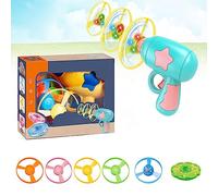 ZUICC Helicopter Cat Toy,2023 Funny Flying Helicopter Disk Shooter Cat Interactive Toy,Cat Fetch Toys Colorful Flying Propellers Cat Chasing Flying Propeller Cat Playing Toy