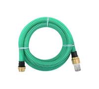 Tuyau d'Aspiration avec Raccords en Laiton Vert 1,1" 5 m PVC Pompe Jardin vidaXL