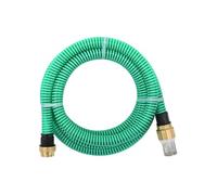 vidaXL Tuyau d'aspiration avec raccords en laiton 7 m 25 mm Vert