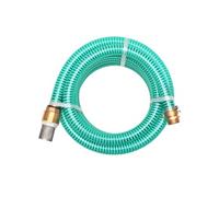 vidaXL Tuyau d'aspiration 15 m 25 mm avec raccords en laiton vert
