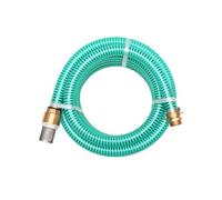 vidaXL Tuyau d'aspiration 7 m vert avec raccords en laiton pour pompes de jardin