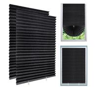 Zuimei Lot de 2 stores occultants temporaires à coller sans perçage, pour maison, chambre à coucher, cuisine, salle de bain, faciles à installer avec clips - 150 x 60 cm, UACOOKL3804
