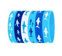 ZUJIABAO Animal extensible en silicone avec thème marin bleu, matériaux doux et confortables pour la natation, les activités de plein air, bijoux en silicone imperméable