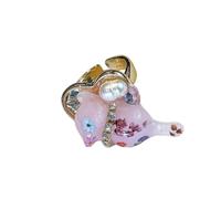 ZUJIABAO Bagues de cocktail émaillées inspirées des grenouilles - Bijoux empilables pour adolescents et enfants - Confortables à porter - Style doux et cool, One Size, Comme décrit, Comme décrit.
