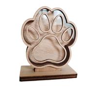 ZUJIABAO Boîte commémorative en bois fabriquée à la main pour animaux de compagnie - Boîte de présentation personnalisable pour la maison ou le bureau - Cadeau souvenir