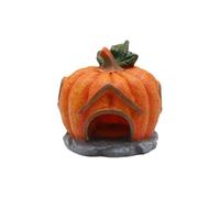 ZUJIABAO Citrouille Halloween Aquascaping Pierre pour aquariums Décorations en résine Sans danger Motif citrouille