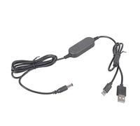 ZUJIABAO Cordon d'alimentation 5 V/12 V USB C et A vers 5,5 x 2,1 mm 12 W pour haut-parleurs LED 1,6 m avec contrôle de commutation