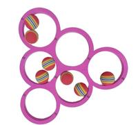 ZUJIABAO Disque flottant résistant à la corrosion aux couleurs vives pour piscine d'eau salée et de chlore, idéal pour la plage, anneaux de jeu d'eau