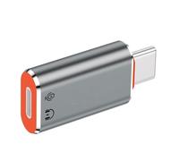 ZUJIABAO Durabilité Métal vers Type C Music Adapter Convertisseur Permet l'utilisation d'un casque PD60W de charge de téléphones mobiles vers connecteur pour convertisseur haute fidélité, chargement