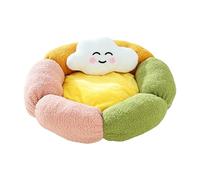 ZUJIABAO Élégante zone de couchage ellipsoïdale douce avec franges surélevées pour l'arrangement du dos et base antidérapante, lecteur de disque intermédiaire, animaux intermédiaires, lit confortable