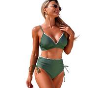ZUJIABAO Ensemble tankini 2 pièces à bretelles réglables résistant à la décoloration à séchage rapide, parfait pour les styles de vie actifs