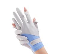 ZUJIABAO Gants de cyclisme en soie glacée pour homme et femme, légers, respirants, antidérapants, protection du soleil, sports de plein air, équitation, conduite, cyclisme, gants respirants et légers