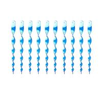 ZUJIABAO Lot de 10 spirales réfléchissantes pour effrayer les oiseaux, protection contre le soleil, carillons décoratifs pour balcon et jardin