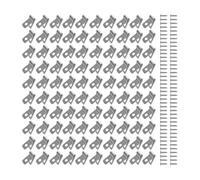 ZUJIABAO Lot de 100 clips de clôture robustes en acier inoxydable pour les amateurs d'artisanat et les jardiniers ayant besoin de fixation stabilisateurs de clôture en plein air