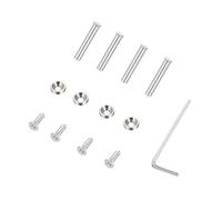 ZUJIABAO Lot de 4 vis taraudeuses longues et courtes pour ventilateur de refroidissement