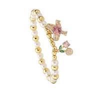 ZUJIABAO Perles délicates en forme de fruits confortables et élastiques pour poignet - Texture cuivre - Convient pour les chercheurs individuels - Perles élégantes, taille unique, Comme décrit