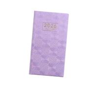 ZUJIABAO Planificateur hebdomadaire 2026 de poche coloré avec pages lignées à couverture rigide pour outil d'extraction de matériel scolaire