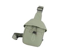 ZUJIABAO Sac à bandoulière unisexe moderne en nylon résistant à l'abrasion avec poches d'accès rapide et ceinture réglable pour le shopping Sac en nylon imperméable, Vert, One Size