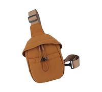 ZUJIABAO Sac à bandoulière unisexe moderne en nylon résistant à l'abrasion avec poches d'accès rapide et ceinture réglable pour le shopping Sac en nylon imperméable, marron, One Size