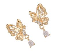 ZUJIABAO Stabilisateurs de casque à la mode ornés de zircons, clip de rétention en métal, accessoire universel pour la vie active