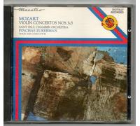 ZUKERMAN PINCHAS (violino) - Mozart Violin Concertos Nos 3 & 5 Pinchas Zukerman Saint Paul Chamber Orchestra (1987 CD)