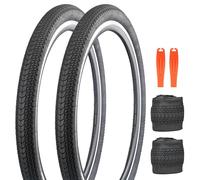 ZUKKA 2PSC Pneu de vélo Pliable 26 x 2,125 Pouces 30 TPI 54-559 Remplacement de Pneu Pliable pour Cruiser Bike VTT vélo Pliant BMX City Bike
