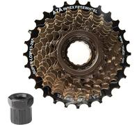 ZUKKA ATA Speed Bike Freewheel 8 Vitesses 13-28T Vis de Roue Libre de vélo sur Plusieurs Roues Libres de Type fileté Freehub, Marron