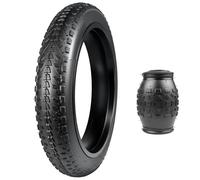 ZUKKA Fat Bike Tire Lot de 1 Pneu de vélo électrique Pliable Fat Bike Tire Heavy Duty 20 x 3,0 avec Gaine 76-406 pour vélo électrique Pliable Compatible avec Wide Mountain Snow Bicycle