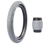 ZUKKA Lot de 1 pneu BMX pliable 20" 30TPI 20 x 2,40 (64-406) pneu de rechange pliable pour vélo d'enfant, VTT, MX Freestyle