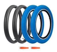 ZUKKA Lot de 2 pneus BMX pliables de 20 pouces avec gaine de 20 x 2,40 et 2 chambres à air de 20" compatibles avec les vélos d'enfants, VTT, MX Freestyle 20 x 2,40 et chambres à air