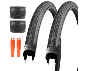 ZUKKA Lot de 2 pneus de vélo de course 28 pouces pliables 700 x 28C Manteau de vélo de route 28-622 pour vélo Gravel Bike, VTT