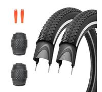 ZUKKA Lot de 2 pneus de vélo pliables 30TPI 20/24/26/27,5/29 x 2,125 pouces pour VTT, vélo de ville, vélo de route, VTT hybride