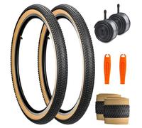 ZUKKA Lot de 2 pneus de VTT pliables 24/26/27,5" 24/26/27,5 x 2,125 pour VTT, VTT, vélo d'enfant, vélo cruiser, vélo commun