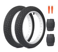 ZUKKA Lot de 2 pneus pliables de 14 pouces, 14 x 2,125, 57 - 254, compatibles avec vélos de course, City Bikes BMX, VTT, vélos de montagne, vélos pour enfants, tricycles, Crusier Bicycle