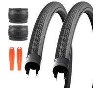 ZUKKA Lot de 2 pneus Pliables de 700x28/32/35 Pouces - Pneu de Rechange Pliable pour vélo de Montagne, VTT, vélo d'enfant, Cruiser, vélo commun