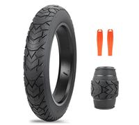ZUKKA Pneu Fat Bike 20 x 4,0 pouces Pneu VTT Fat Tire 20 pouces ETRTO 98-406 Heavy Duty Rainures Profondes Pliable Remplacement Tout Terrain, Noir