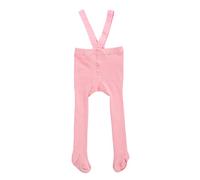Zukmuk Collants Tricotés Bébé avec Bretelles Leggings Chaud Taille Haute pour Nouveau-né Nourrissons Tout-Petits 0-3 Ans (Rose, 1-2 Ans)