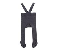 Zukmuk Collants Tricotés Bébé avec Bretelles Leggings Chaud Taille Haute pour Nouveau-né Nourrissons Tout-Petits 0-3 Ans (Gris foncé, 1-2 Ans)