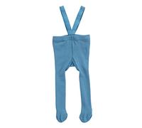 Zukmuk Collants Tricotés Bébé avec Bretelles Leggings Chaud Taille Haute pour Nouveau-né Nourrissons Tout-Petits 0-3 Ans (Bleu, 1-2 Ans)