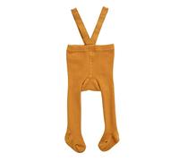 Zukmuk Collants Tricotés Bébé avec Bretelles Leggings Chaud Taille Haute pour Nouveau-né Nourrissons Tout-Petits 0-3 Ans (Orange, 1-2 Ans)