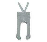 Zukmuk Collants Tricotés Bébé avec Bretelles Leggings Chaud Taille Haute pour Nouveau-né Nourrissons Tout-Petits 0-3 Ans (Gris Clair, 0-12 Mois)