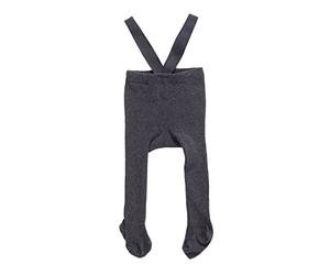 Zukmuk Collants Tricotés Bébé avec Bretelles Leggings Chaud Taille Haute pour Nouveau-né Nourrissons Tout-Petits 0-3 Ans (Gris foncé, 1-2 Ans)
