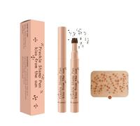 ZukQvrivelig Stylo à Taches de Rousseur, Stylo à Fausses Taches de Rousseur Avec Tampon 3D, Résistant à l'Eau Et Durable, Facile à Utiliser pour Un Effet Maquillage Naturel