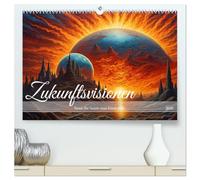 Zukunftsvisionen Wenn die Sonne zum Feind wird (hochwertiger Premium Wandkalender 2026 DIN A2 quer), Kunstdruck in Hochglanz: Reise in eine dystopische Zukunft, mit KI erstellt.
