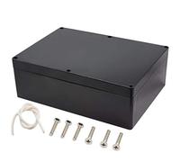 Zulkit Boîte de dérivation étanche IP65 en plastique ABS Noir 290 x 210 x 100 mm