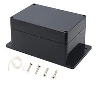 Zulkit Boîte de jonction étanche à la poussière IP65 ABS universel avec oreille fixe Noir 160 x 110 x 90 mm